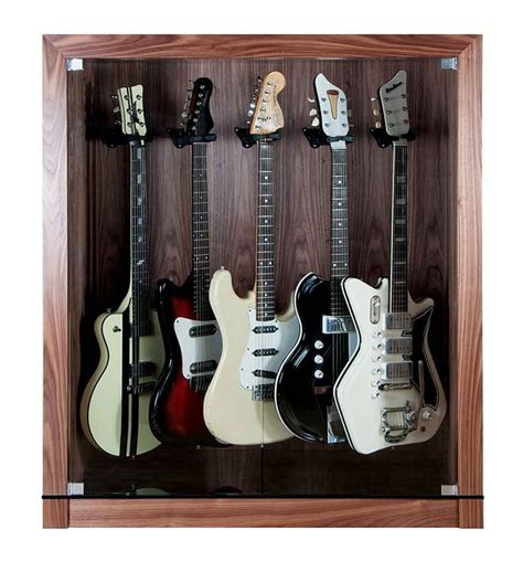 electric guitar shadow box|guitar case wall mount.